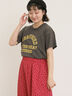 【オーガニックコットン】ロゴプリントTシャツ（オフホワイト/チャコールグレー/ピンク/ミント）｜Samansa Mos2（サマンサ モスモス）通販