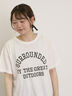 【オーガニックコットン】ロゴプリントTシャツ（オフホワイト）｜Samansa Mos2（サマンサ モスモス）通販
