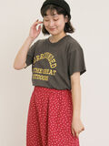 【オーガニックコットン】ロゴプリントTシャツ（チャコールグレー）｜Samansa Mos2（サマンサ モスモス）通販