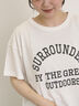 【オーガニックコットン】ロゴプリントTシャツ（オフホワイト/チャコールグレー/ピンク/ミント）｜Samansa Mos2（サマンサ モスモス）通販