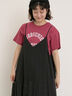 【オーガニックコットン】ロゴプリントTシャツ（オフホワイト/チャコールグレー/ピンク/ミント）｜Samansa Mos2（サマンサ モスモス）通販