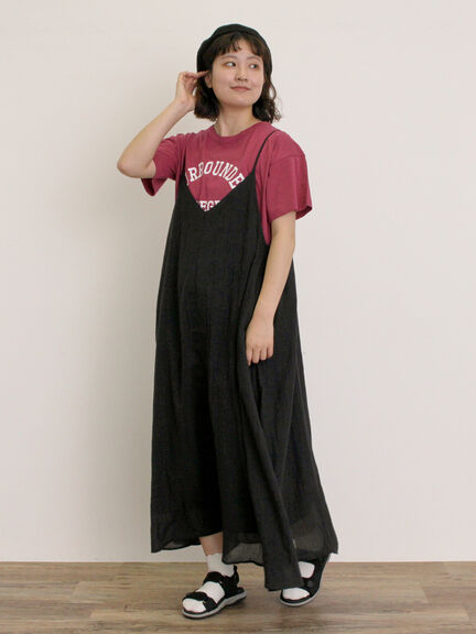 【オーガニックコットン】ロゴプリントTシャツ（オフホワイト/チャコールグレー/ピンク/ミント）｜Samansa Mos2（サマンサ モスモス）通販