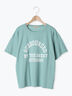 【オーガニックコットン】ロゴプリントTシャツ（オフホワイト/チャコールグレー/ピンク/ミント）｜Samansa Mos2（サマンサ モスモス）通販