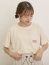 【オーガニックコットン】ロゴ刺繍Tシャツ（キナリ）｜Samansa Mos2（サマンサ モスモス）通販