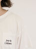 【オーガニックコットン】ロゴ刺繍Tシャツ（オフホワイト/ブラック/ブルー/キナリ）｜Samansa Mos2（サマンサ モスモス）通販