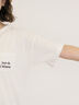 【オーガニックコットン】ロゴ刺繍Tシャツ（オフホワイト/ブラック/ブルー/キナリ）｜Samansa Mos2（サマンサ モスモス）通販
