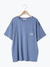 【オーガニックコットン】ロゴ刺繍Tシャツ（オフホワイト/ブラック/ブルー/キナリ）｜Samansa Mos2（サマンサ モスモス）通販