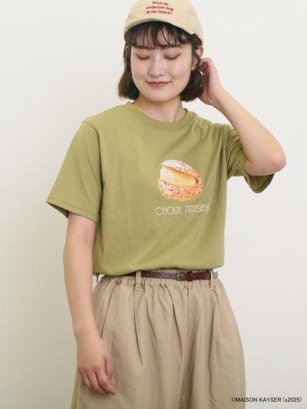 【MAISON KAYSER】前後プリントTシャツ（オフホワイト/モカ/グリーン）｜Samansa Mos2（サマンサ モスモス）通販