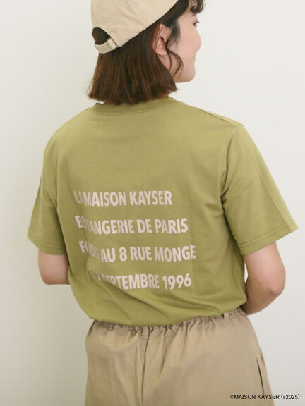 【MAISON KAYSER】前後プリントTシャツ（オフホワイト/モカ/グリーン）｜Samansa Mos2（サマンサ モスモス）通販