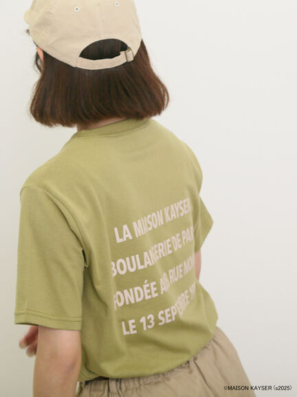 【MAISON KAYSER】前後プリントTシャツ（オフホワイト/モカ/グリーン）｜Samansa Mos2（サマンサ モスモス）通販