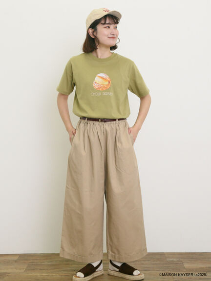 【MAISON KAYSER】前後プリントTシャツ（オフホワイト/モカ/グリーン）｜Samansa Mos2（サマンサ モスモス）通販