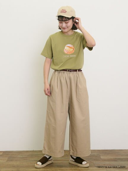 【MAISON KAYSER】前後プリントTシャツ（オフホワイト/モカ/グリーン）｜Samansa Mos2（サマンサ モスモス）通販