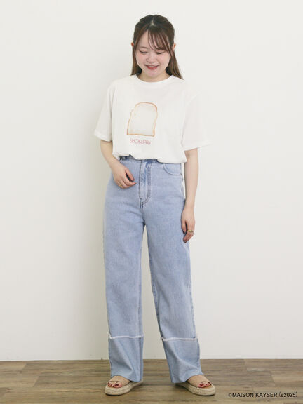 【MAISON KAYSER】前後プリントTシャツ（オフホワイト/モカ/グリーン）｜Samansa Mos2（サマンサ モスモス）通販
