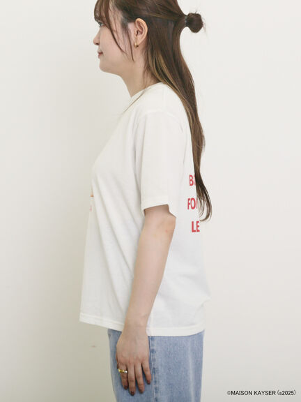 【MAISON KAYSER】前後プリントTシャツ（オフホワイト/モカ/グリーン）｜Samansa Mos2（サマンサ モスモス）通販