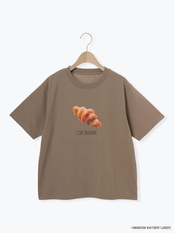 セール】 【MAISON KAYSER】前後プリントTシャツ（オフホワイト/モカ