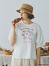 【MAISON KAYSER】刺繍立体袖Tシャツ（オフホワイト/グレー/チャコールグレー）｜Samansa Mos2（サマンサ モスモス）通販