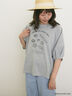 【MAISON KAYSER】刺繍立体袖Tシャツ（グレー）｜Samansa Mos2（サマンサ モスモス）通販