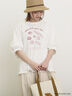 【MAISON KAYSER】刺繍立体袖Tシャツ（オフホワイト/グレー/チャコールグレー）｜Samansa Mos2（サマンサ モスモス）通販