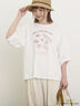 【MAISON KAYSER】刺繍立体袖Tシャツ（オフホワイト/グレー/チャコールグレー）｜Samansa Mos2（サマンサ モスモス）通販