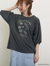 【MAISON KAYSER】刺繍立体袖Tシャツ（オフホワイト/グレー/チャコールグレー）｜Samansa Mos2（サマンサ モスモス）通販