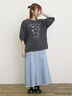 【MAISON KAYSER】刺繍立体袖Tシャツ（オフホワイト/グレー/チャコールグレー）｜Samansa Mos2（サマンサ モスモス）通販