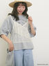 【MAISON KAYSER】刺繍立体袖Tシャツ（オフホワイト/グレー/チャコールグレー）｜Samansa Mos2（サマンサ モスモス）通販