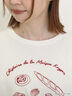 【MAISON KAYSER】刺繍立体袖Tシャツ（オフホワイト/グレー/チャコールグレー）｜Samansa Mos2（サマンサ モスモス）通販