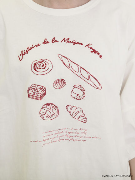 【MAISON KAYSER】刺繍立体袖Tシャツ（オフホワイト/グレー/チャコールグレー）｜Samansa Mos2（サマンサ モスモス）通販