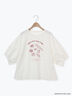 【MAISON KAYSER】刺繍立体袖Tシャツ（オフホワイト/グレー/チャコールグレー）｜Samansa Mos2（サマンサ モスモス）通販