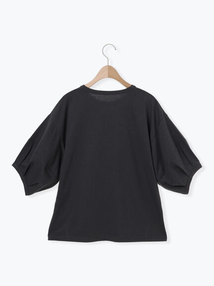 【MAISON KAYSER】刺繍立体袖Tシャツ（オフホワイト/グレー/チャコールグレー）｜Samansa Mos2（サマンサ モスモス）通販