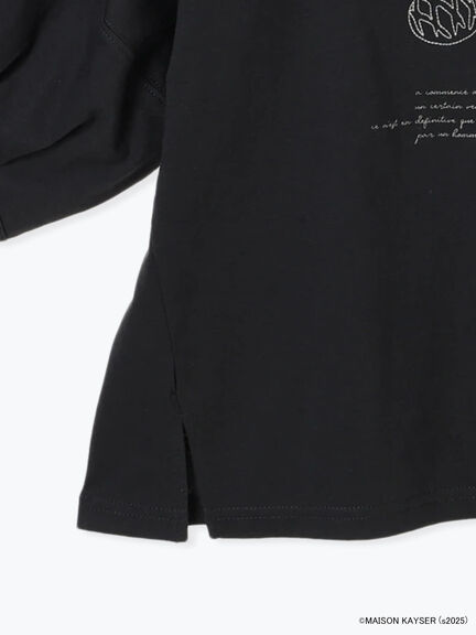 【MAISON KAYSER】刺繍立体袖Tシャツ（オフホワイト/グレー/チャコールグレー）｜Samansa Mos2（サマンサ モスモス）通販