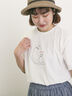 ◎アニマル刺繍Tシャツ（オフホワイト/ブラック/ブルー）｜Samansa Mos2（サマンサ モスモス）通販