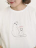 ◎アニマル刺繍Tシャツ（オフホワイト/ブラック/ブルー）｜Samansa Mos2（サマンサ モスモス）通販