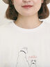 ◎アニマル刺繍Tシャツ（オフホワイト/ブラック/ブルー）｜Samansa Mos2（サマンサ モスモス）通販