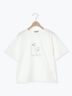 ◎アニマル刺繍Tシャツ（オフホワイト/ブラック/ブルー）｜Samansa Mos2（サマンサ モスモス）通販