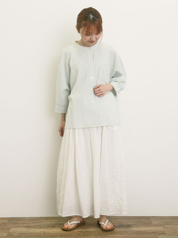 セール】 ◎柄アソートギャザースカート（オフホワイト/グレー