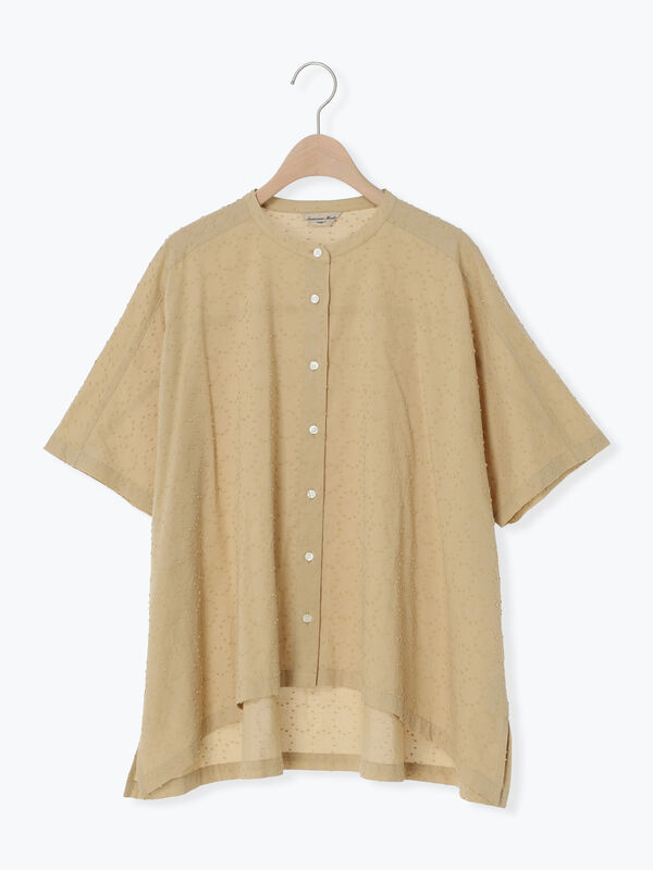 かおちさま♡ GU公式 | スタンドカラーブラウス(長袖)Z