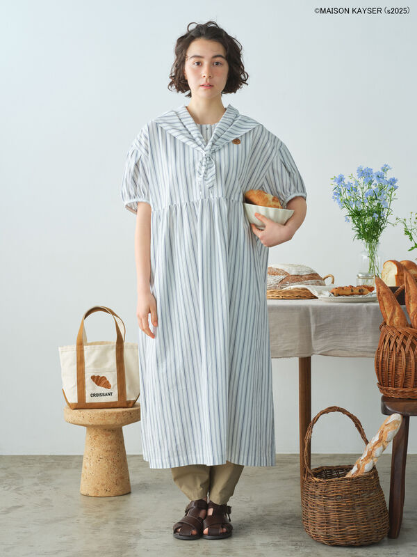 【MAISON KAYSER】三角巾付きワンピース【S/Mサイズ】（オフホワイト/ベージュ）｜Samansa Mos2（サマンサ モスモス）通販