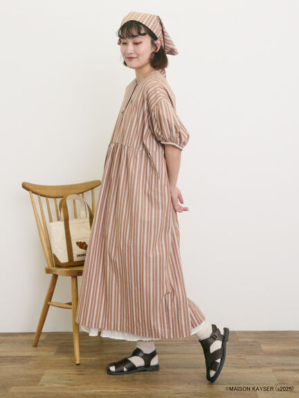 【MAISON KAYSER】三角巾付きワンピース【S/Mサイズ】（オフホワイト/ベージュ）｜Samansa Mos2（サマンサ モスモス）通販