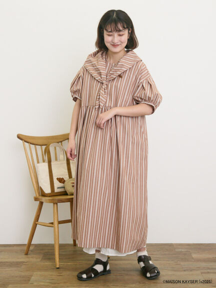 【MAISON KAYSER】三角巾付きワンピース【S/Mサイズ】（オフホワイト/ベージュ）｜Samansa Mos2（サマンサ モスモス）通販
