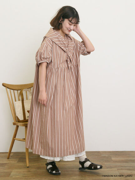 【MAISON KAYSER】三角巾付きワンピース【S/Mサイズ】（オフホワイト/ベージュ）｜Samansa Mos2（サマンサ モスモス）通販
