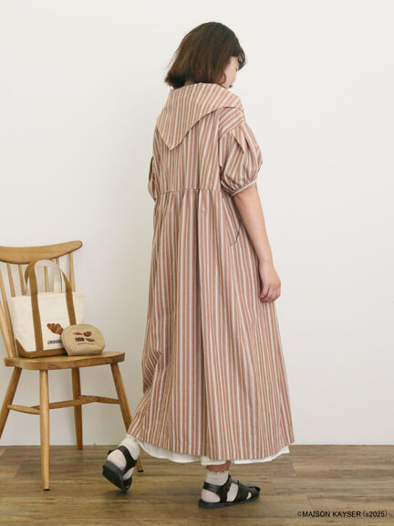 【MAISON KAYSER】三角巾付きワンピース【S/Mサイズ】（オフホワイト/ベージュ）｜Samansa Mos2（サマンサ モスモス）通販