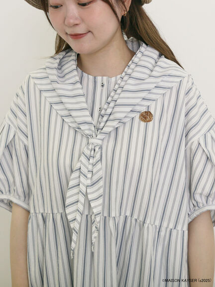 【MAISON KAYSER】三角巾付きワンピース【S/Mサイズ】（オフホワイト/ベージュ）｜Samansa Mos2（サマンサ モスモス）通販
