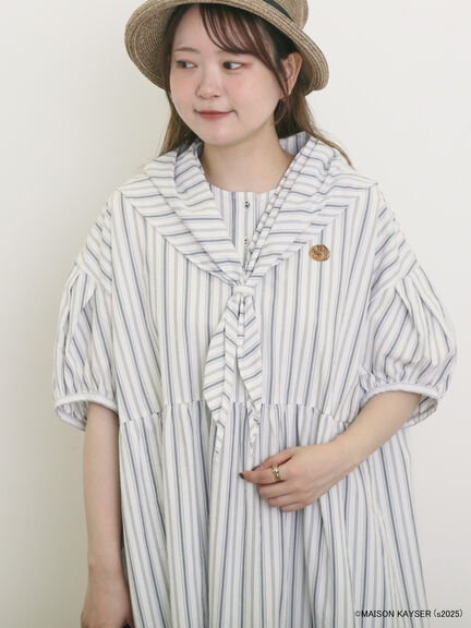 【MAISON KAYSER】三角巾付きワンピース【S/Mサイズ】（オフホワイト/ベージュ）｜Samansa Mos2（サマンサ モスモス）通販