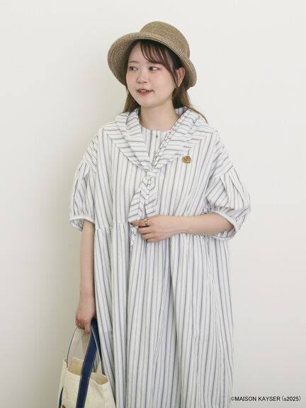 【MAISON KAYSER】三角巾付きワンピース【S/Mサイズ】（オフホワイト/ベージュ）｜Samansa Mos2（サマンサ モスモス）通販