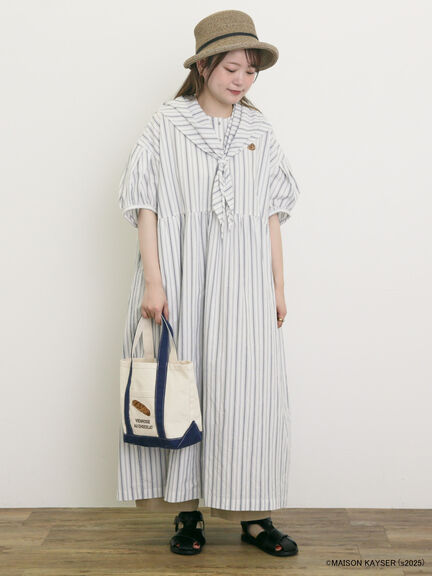 【MAISON KAYSER】三角巾付きワンピース【S/Mサイズ】（オフホワイト/ベージュ）｜Samansa Mos2（サマンサ モスモス）通販