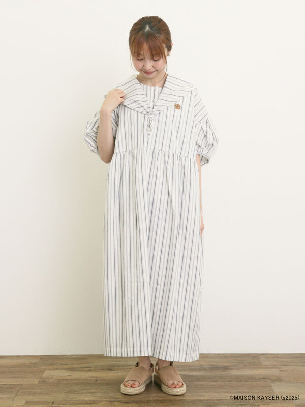 【限定セール！】 セール】 【MAISON KAYSER】三角巾付きワンピース【S/Mサイズ ワンピース