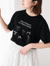リボンTシャツ（ブラック）｜Samansa Mos2（サマンサ モスモス）通販