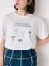 リボンTシャツ（オフホワイト/ブラック/ブラウン/キナリ）｜Samansa Mos2（サマンサ モスモス）通販