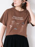 リボンTシャツ（オフホワイト/ブラック/ブラウン/キナリ）｜Samansa Mos2（サマンサ モスモス）通販